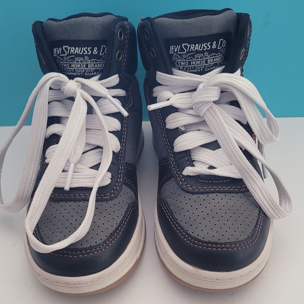 Levi's Kids' Black and Gray High-Top Sneakers